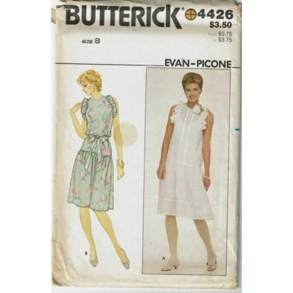 Butterick Sewing Pattern 4426 Misses Dress Size 8 Evan Picone - Picture 1 of 3